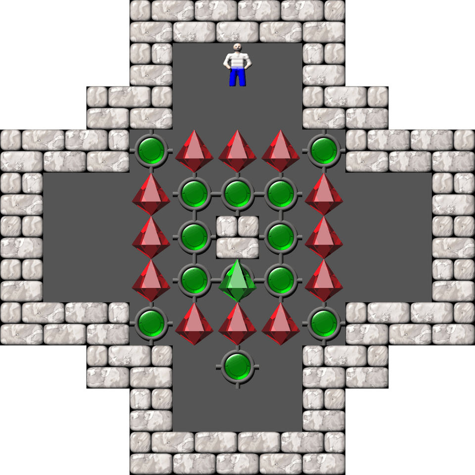 Sokoban Microban 01 Arranged level 2